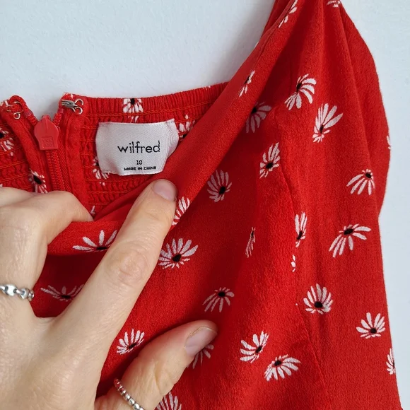 Wilfred Red Floral Mini Dress - Picture 2 of 5